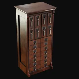 Late 1800s Large Filing Cabinet