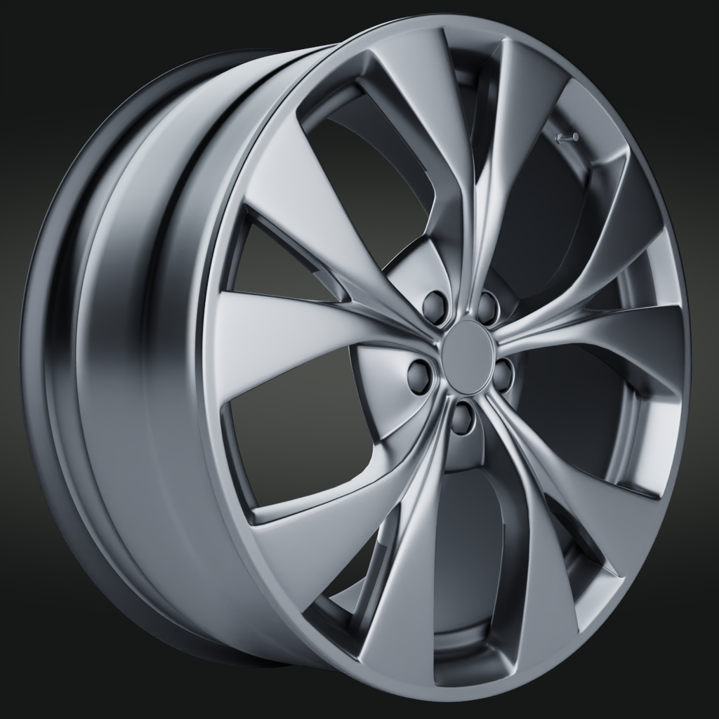 5 Spokes Rims Generic | FREE Vehicle Parts models | BlenderKit