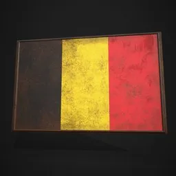 Belgium Flag Picture Frame