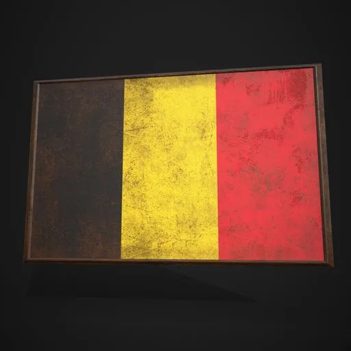 Belgium Flag Picture Frame