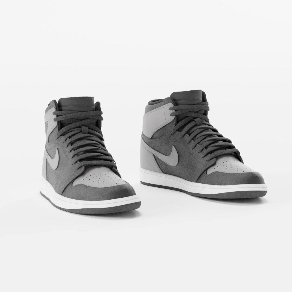 Jordan 1 Shadow | Footwear models | BlenderKit