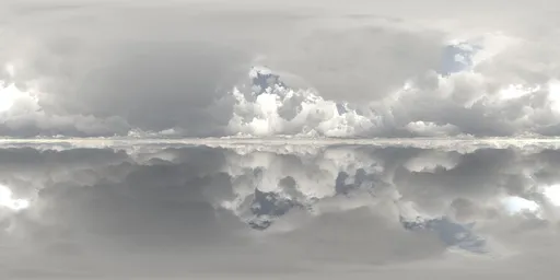 Very cloudy real sky