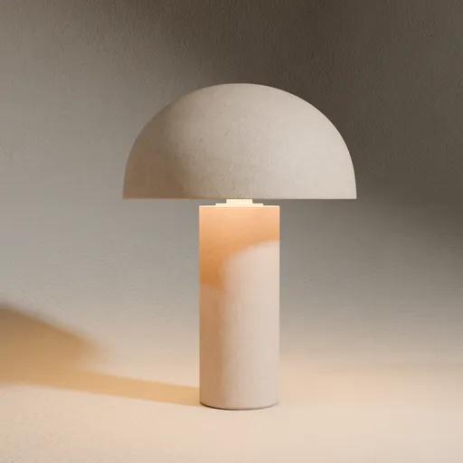 CB2 Enoki Natural Dome Table Lamp