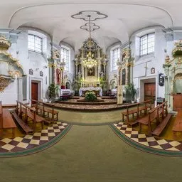 Church interior during the day