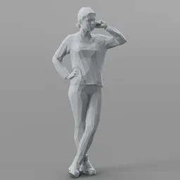 Lowpoly Female Standing