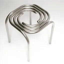 Coil Metal Stool