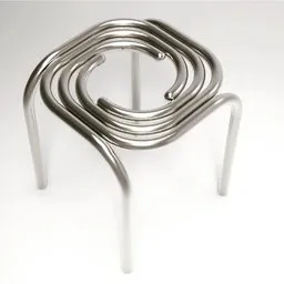 Coil Metal Stool