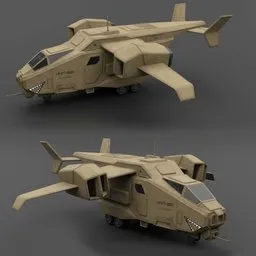 Sci-Fi Military Dropship  airfraft