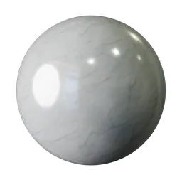 2K PBR Marble Texture for 3D modeling and Blender applications, realistic stone surface material without displacement.