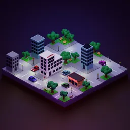 Isometric Low Poly City
