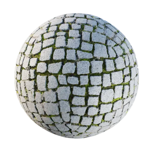 Pavement with grass