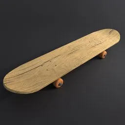 "High-quality 3D model of a skateboard for Blender 3D concept art - featuring wooden platforms, real-life skin texture, and stylistic blur. Perfect for BlenderKit users seeking detailed renderings of skateboards with vibrant redshift and Octane render effects, enhanced by smooth traverse and cart movement. Ideal for professional designers looking to add a touch of creativity to their projects."
