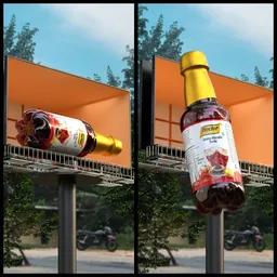 Bill board jeera bottle cgi
