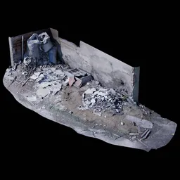 Scan Garbage pile in the corner