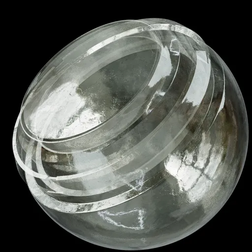 Scratched glass texture for PBR shading in Blender 3D and compatible apps, offering realistic material rendering.