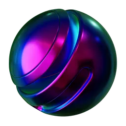 Iridescent Metal Blue