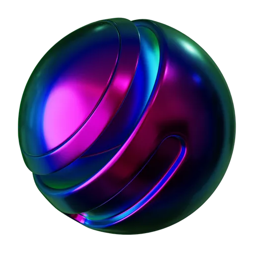 Iridescent Metal Blue