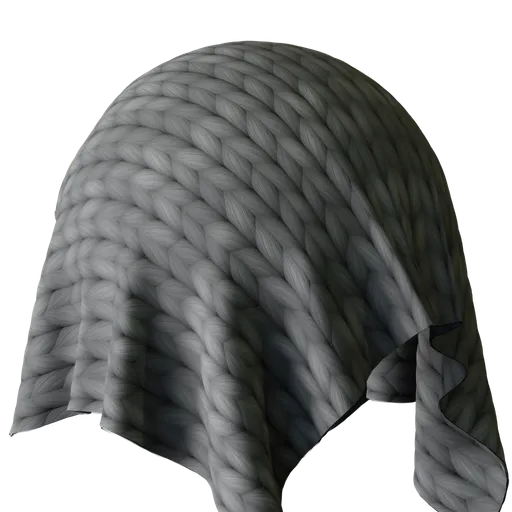 Grey Knitted Fabric