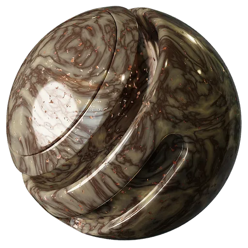 Marble Marked Brown