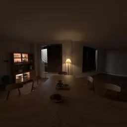 Warm Light Room Wood Desk