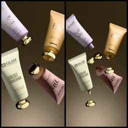 Face cream cap opening shot