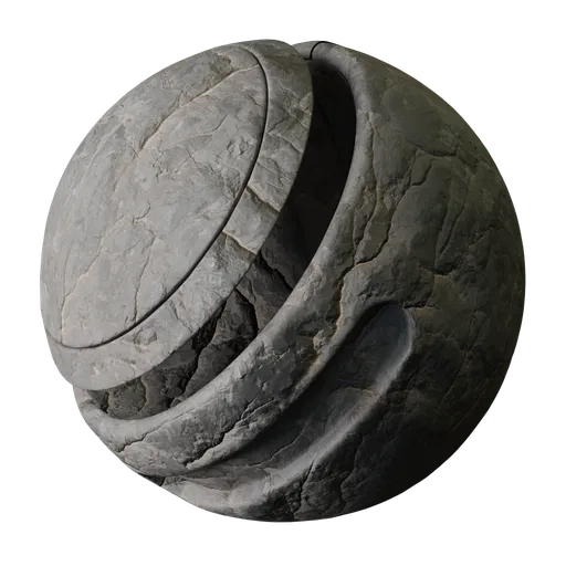 Cracked rock