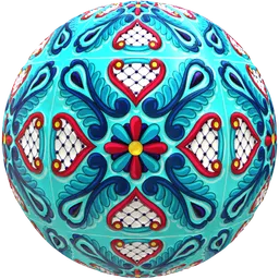 Heart Crest Mosaic Tile