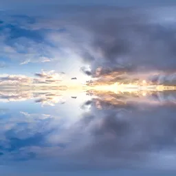 Infinite Real Sky - Cloudy Sunset