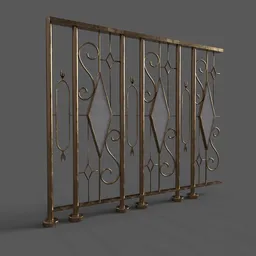 Bronze Fence Segment