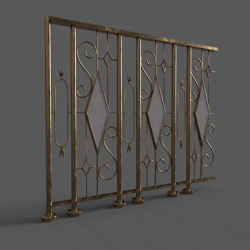 Bronze Fence Segment