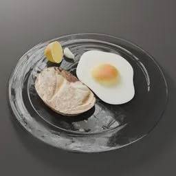 Luxury Food Breakfast Plate