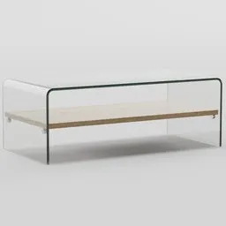 Glass coffee table