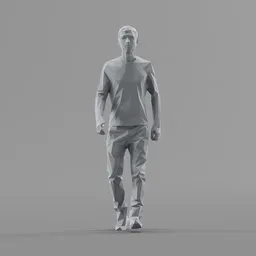 Lowpoly Male Walking