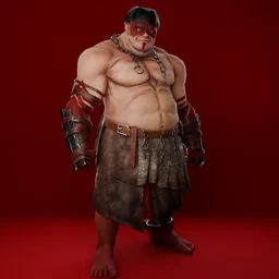 Chained Berserker - Rigged