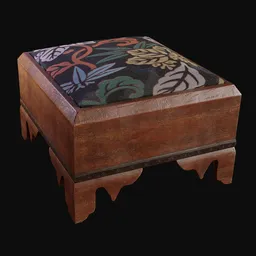 1800s Cushioned Foot Stool