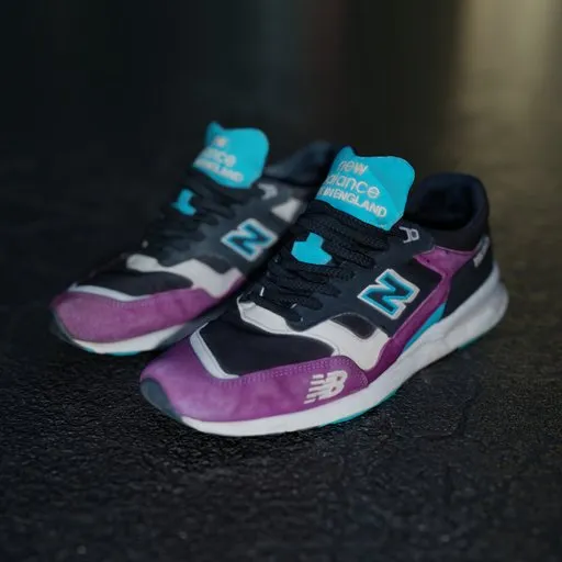 Detailed 3D model of New Balance sneakers, showing intricate texture and realistic wear, for Blender 3D artists.