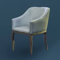 "Old Classic chair 3D model for Blender 3D - inspired by Andrey Yefimovich Martynov. Realistic body shape and placed in a living room, perfect for adding a touch of elegance to your project. Hyperrealistic and textured, with an old and dirty finish."