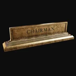 Executive Nameplate - Chairman