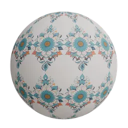 Daisy flower Mandala wallpaper