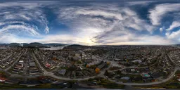 City Cloudy Sunrise Sky Aerial