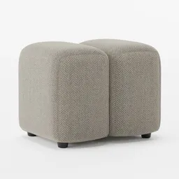 Minimal modern pouf
