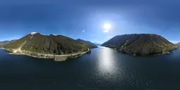 Mountain Valley Lake Landscape