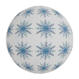 Floral snowflake wallpaper