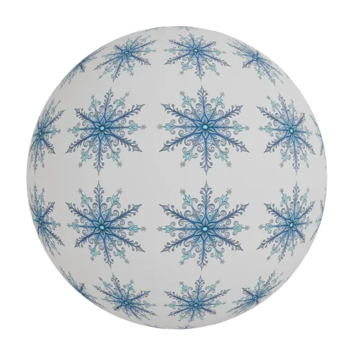 Floral snowflake wallpaper