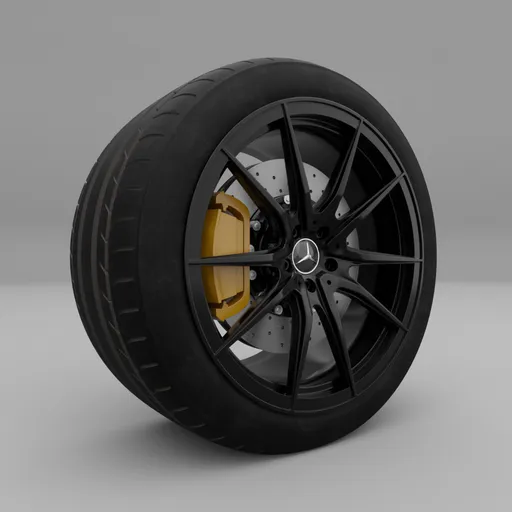 Mercedes Benz AMG GT Back Tire