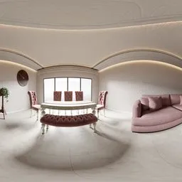 Elegant Dining Living Room Interior