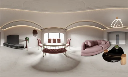 Elegant Dining Living Room Interior