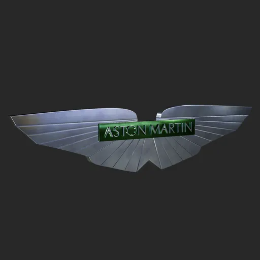 Asron Martin Logo 3d model