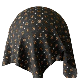 Ethnic batik truntum pattern fabric