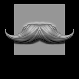NS Stylized handlebar mustache